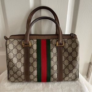 Gucci Vinatage Boston Bag Sherry Line